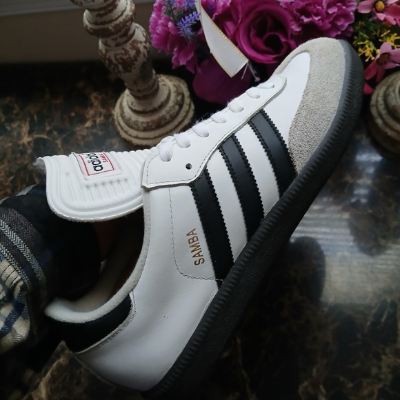 Adidas Samba White Black Sneakers 8 - Picture 2 of 12